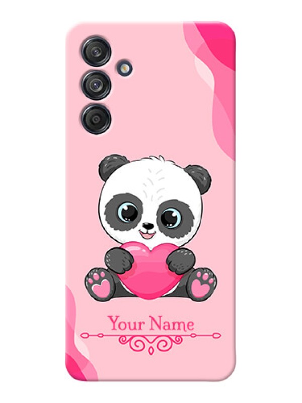 Custom Galaxy M55 5G Custom Mobile Case with Cute Panda Design