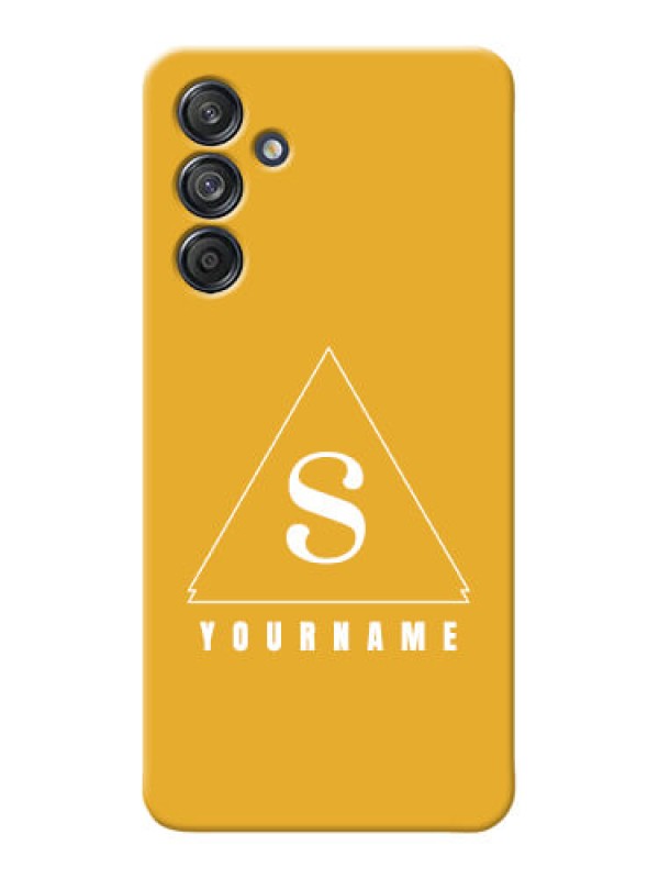 Custom Galaxy M55 5G Personalized Phone Case with simple triangle Design