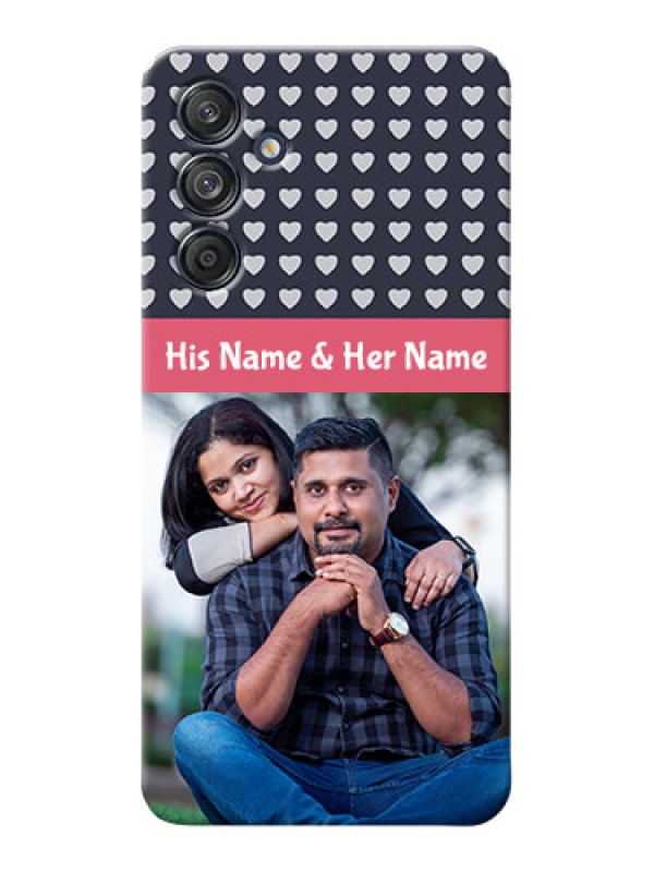 Custom Galaxy M55s 5G Custom Mobile Case with Love Symbols Design