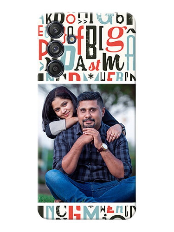 Custom Galaxy M55s 5G custom mobile phone covers: Alphabet Design