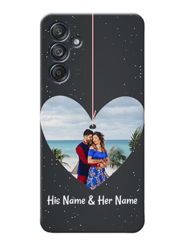 Custom Galaxy M55s 5G custom phone cases: Hanging Heart Design