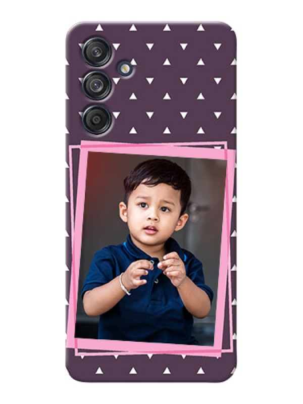 Custom Galaxy M55s 5G Phone Cases: Triangle Pattern Dotted Design