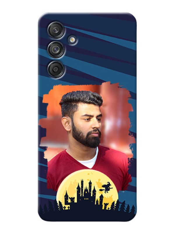 Custom Galaxy M55s 5G Back Covers: Halloween Witch Design