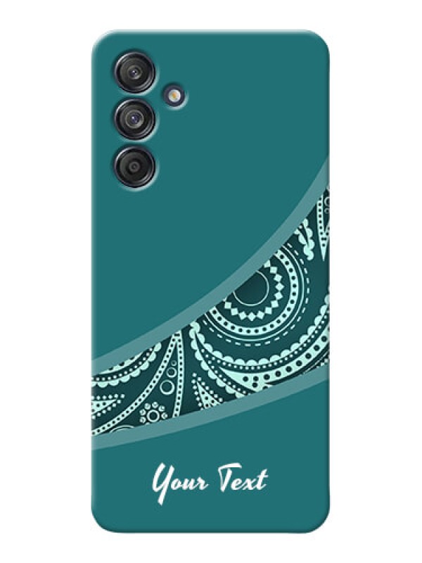 Custom Galaxy M55s 5G Photo Printing on Case with semi visible floral Design