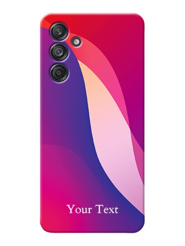 Custom Galaxy M55s 5G Personalized Phone Case with Digital abstract Overlap Design