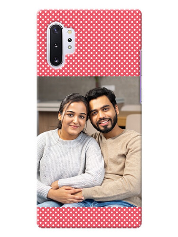 Custom Galaxy Note 10 Plus Custom Mobile Case with White Dotted Design