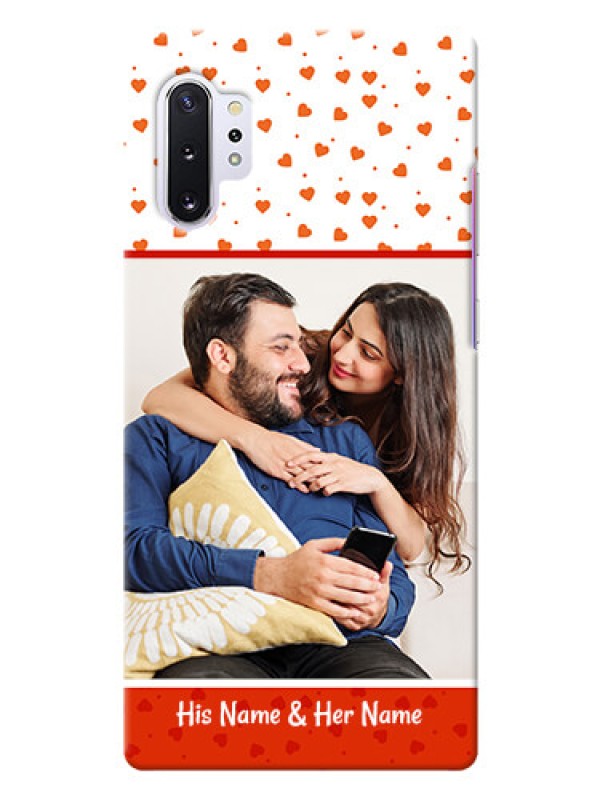 Custom Galaxy Note 10 Plus Phone Back Covers: Orange Love Symbol Design