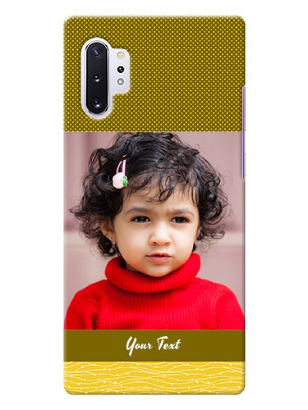 Custom Galaxy Note 10 Plus custom mobile back covers: Simple Green Color Design