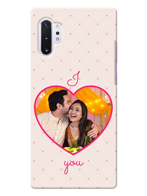 Custom Galaxy Note 10 Plus Personalized Mobile Covers: Heart Shape Design