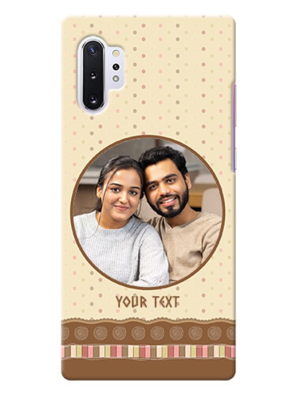 Custom Galaxy Note 10 Plus Mobile Cases: Brown Dotted Mobile Case Design