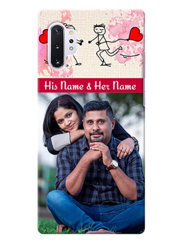 Custom Galaxy Note 10 Plus phone back covers: You and Me Case Design