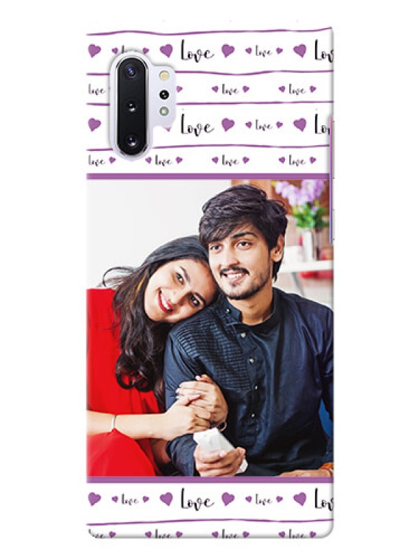 Custom Galaxy Note 10 Plus Mobile Back Covers: Couples Heart Design