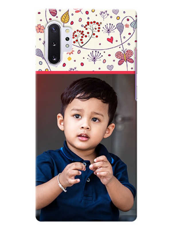 Custom Galaxy Note 10 Plus phone back covers: Premium Floral Design