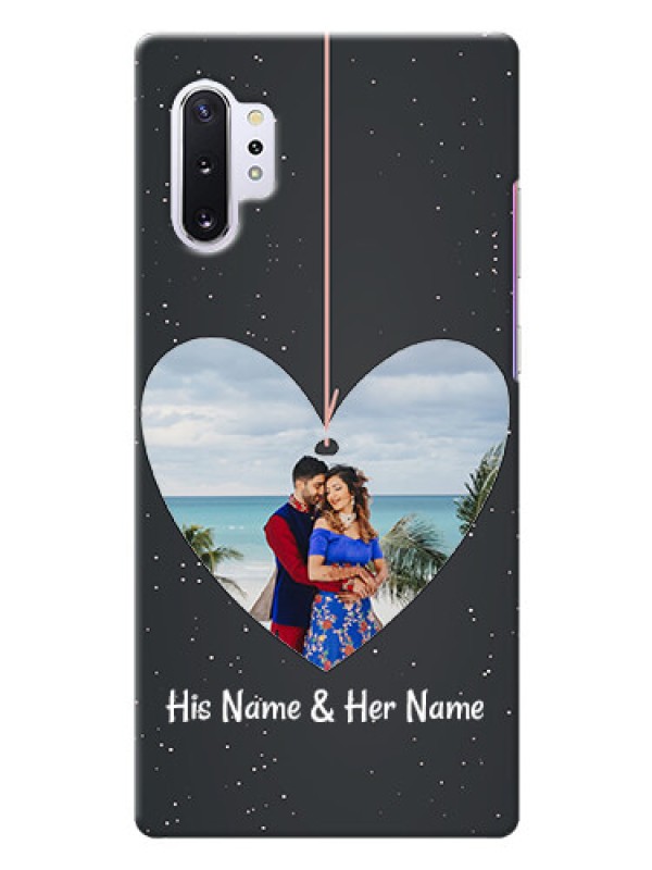 Custom Galaxy Note 10 Plus custom phone cases: Hanging Heart Design