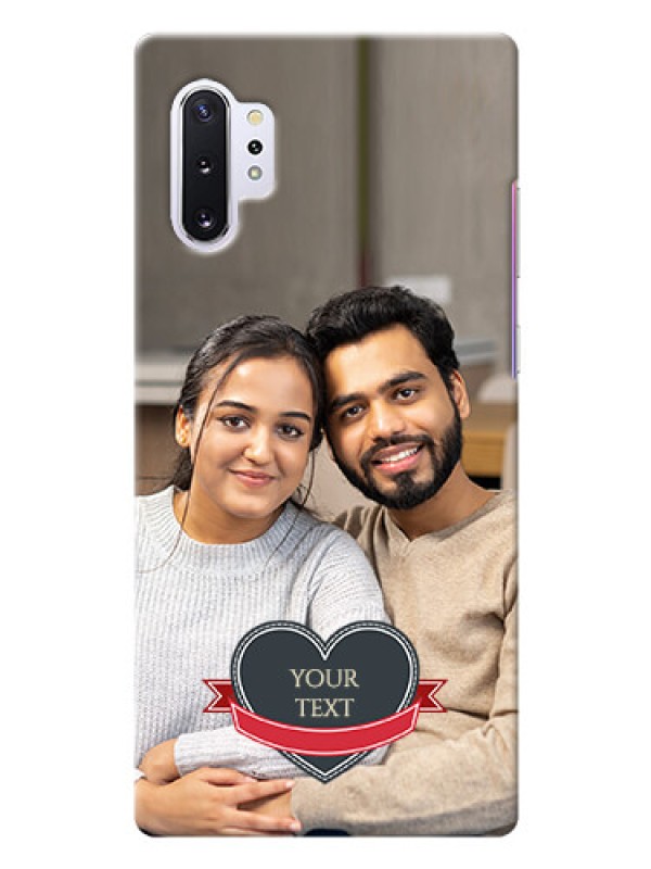 Custom Galaxy Note 10 Plus mobile back covers online: Just Married Couple Design