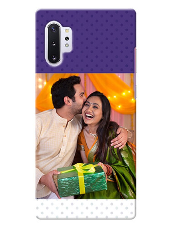 Custom Galaxy Note 10 Plus mobile phone cases: Violet Pattern Design