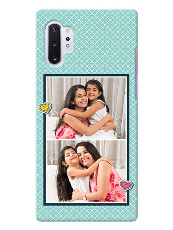 Custom Galaxy Note 10 Plus Custom Phone Cases: 2 Image Holder with Pattern Design