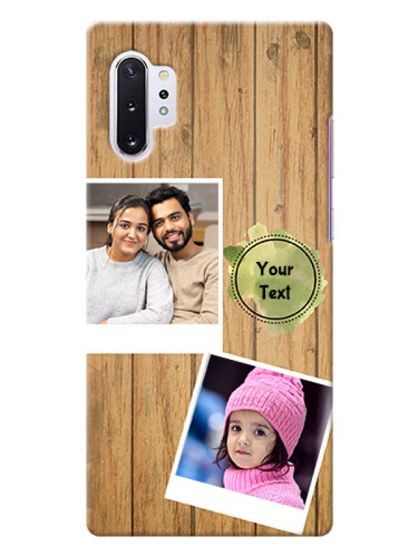 Custom Galaxy Note 10 Plus Custom Mobile Phone Covers: Wooden Texture Design