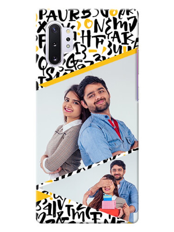 Custom Galaxy Note 10 Plus Phone Back Covers: Letters Pattern Design