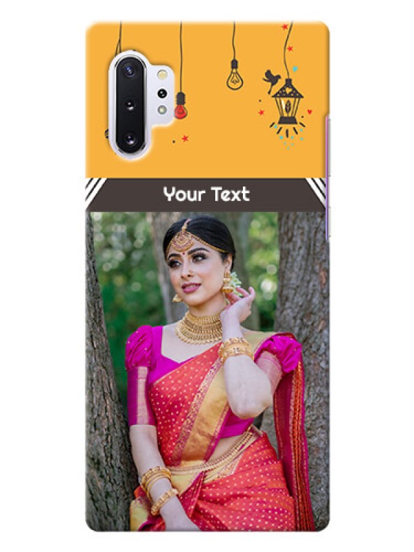 Custom Galaxy Note 10 Plus custom back covers with Family Picture and Icons 