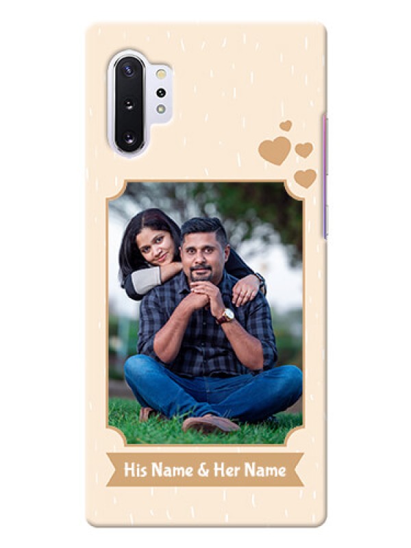 Custom Galaxy Note 10 Plus mobile phone cases with confetti love design 