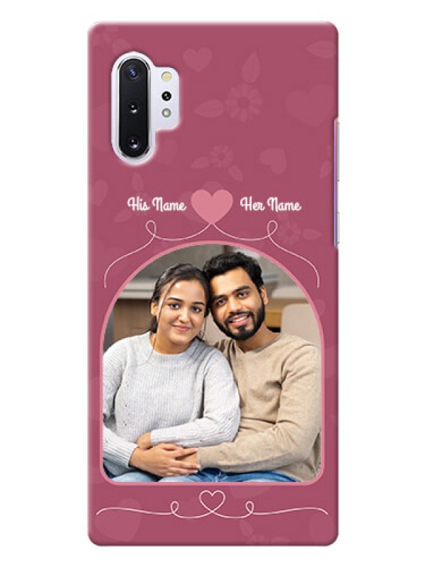 Custom Galaxy Note 10 Plus mobile phone covers: Love Floral Design