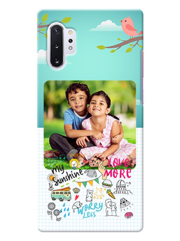Custom Galaxy Note 10 Plus phone cases online: Doodle love Design