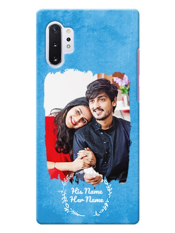 Custom Galaxy Note 10 Plus custom mobile cases: Blue Color Vintage Design