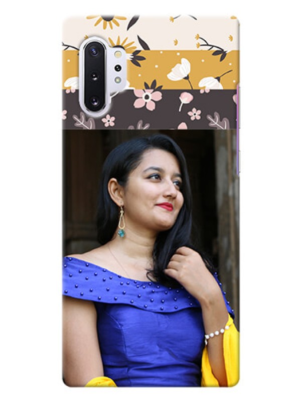 Custom Galaxy Note 10 Plus mobile cases online: Stylish Floral Design