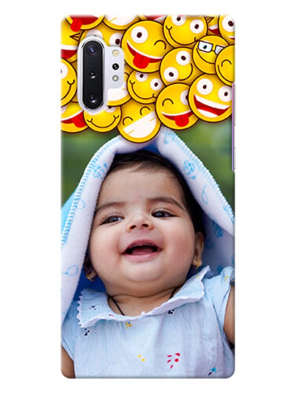 Custom Galaxy Note 10 Plus Custom Phone Cases with Smiley Emoji Design