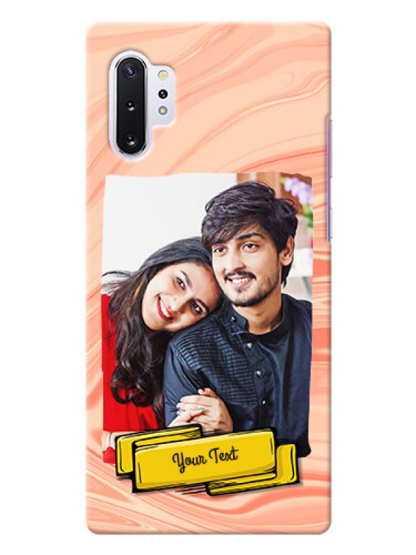 Custom Galaxy Note 10 Plus Customized Phone Cases: Marble Texture Design