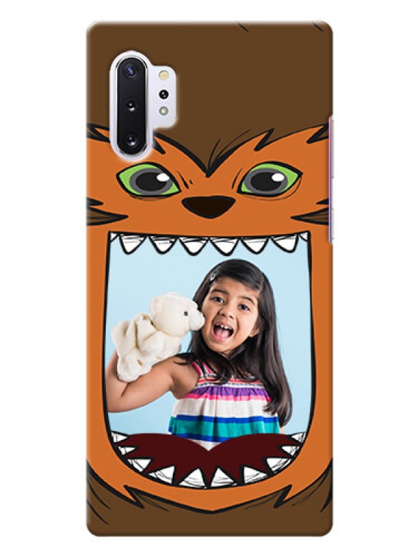 Custom Galaxy Note 10 Plus Phone Covers: Owl Monster Back Case Design