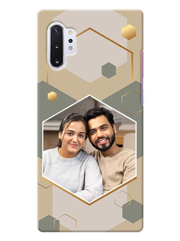 Custom Galaxy Note 10 Plus Phone Back Covers: Stylish Hexagon Pattern Design