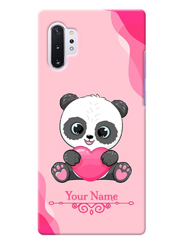 Custom Galaxy Note 10 Plus Mobile Back Covers: Cute Panda Design