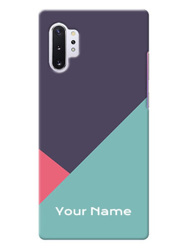 Custom Galaxy Note 10 Plus Custom Phone Cases: Tri  Color abstract Design