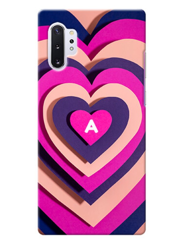 Custom Galaxy Note 10 Plus Custom Mobile Case with Cute Heart Pattern Design
