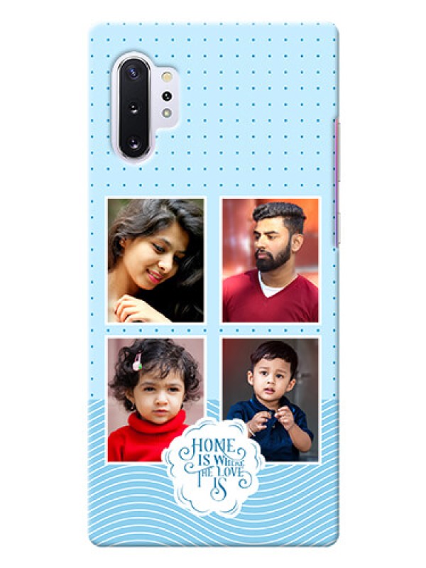 Custom Galaxy Note 10 Plus Custom Phone Covers: Cute love quote with 4 pic upload Design