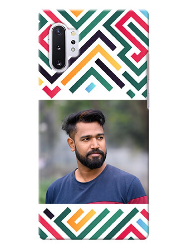 Custom Galaxy Note 10 Plus Custom Mobile Case with Colorful Maze Pattern Design