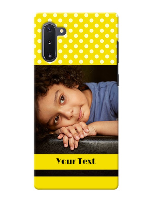 Custom Galaxy Note 10 Custom Mobile Covers: Bright Yellow Case Design