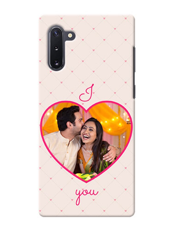 Custom Galaxy Note 10 Personalized Mobile Covers: Heart Shape Design
