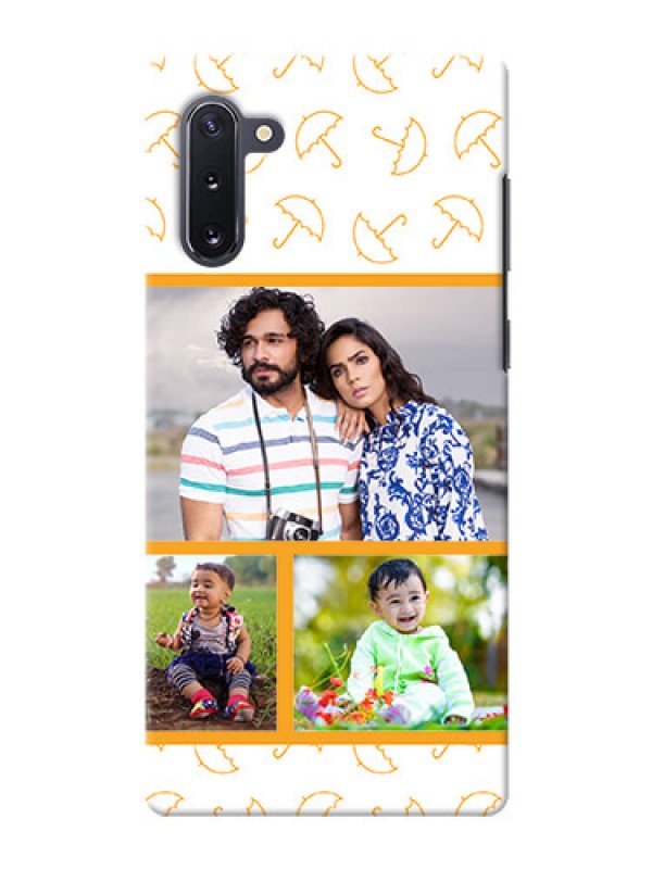 Custom Galaxy Note 10 Personalised Phone Cases: Yellow Pattern Design