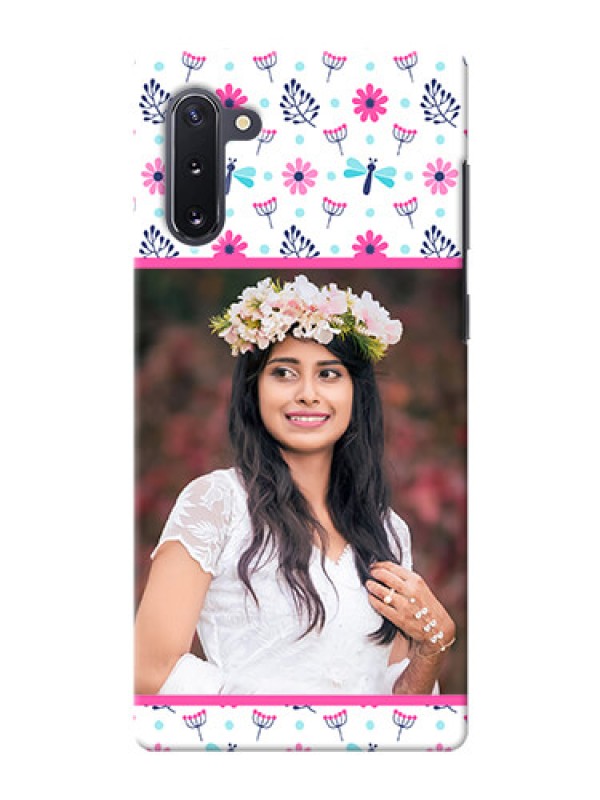 Custom Galaxy Note 10 Mobile Covers: Colorful Flower Design
