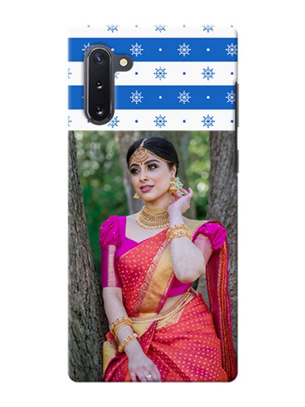 Custom Galaxy Note 10 custom mobile covers: Snow Pattern Design