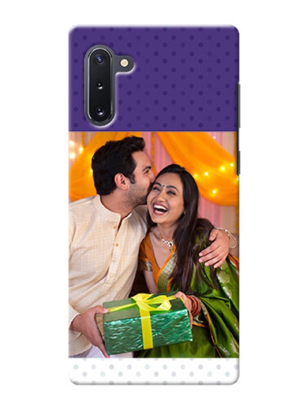 Custom Galaxy Note 10 mobile phone cases: Violet Pattern Design