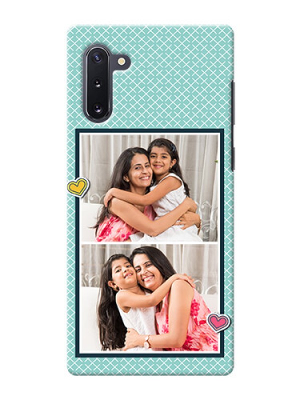 Custom Galaxy Note 10 Custom Phone Cases: 2 Image Holder with Pattern Design