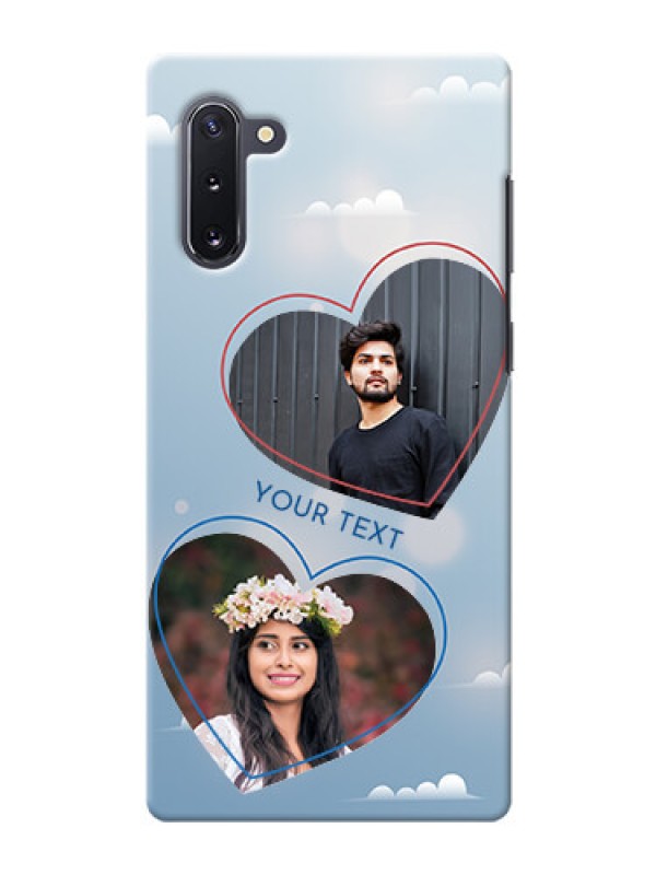Custom Galaxy Note 10 Phone Cases: Blue Color Couple Design 