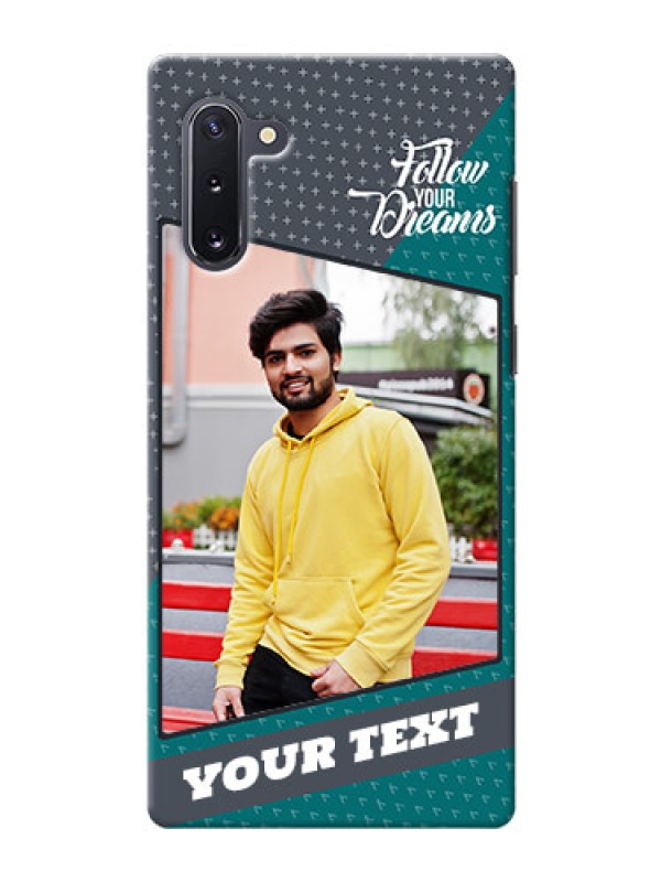 Custom Galaxy Note 10 Back Covers: Background Pattern Design with Quote