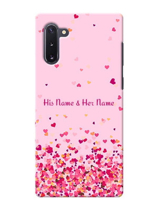 Custom Galaxy Note 10 Phone Back Covers: Floating Hearts Design