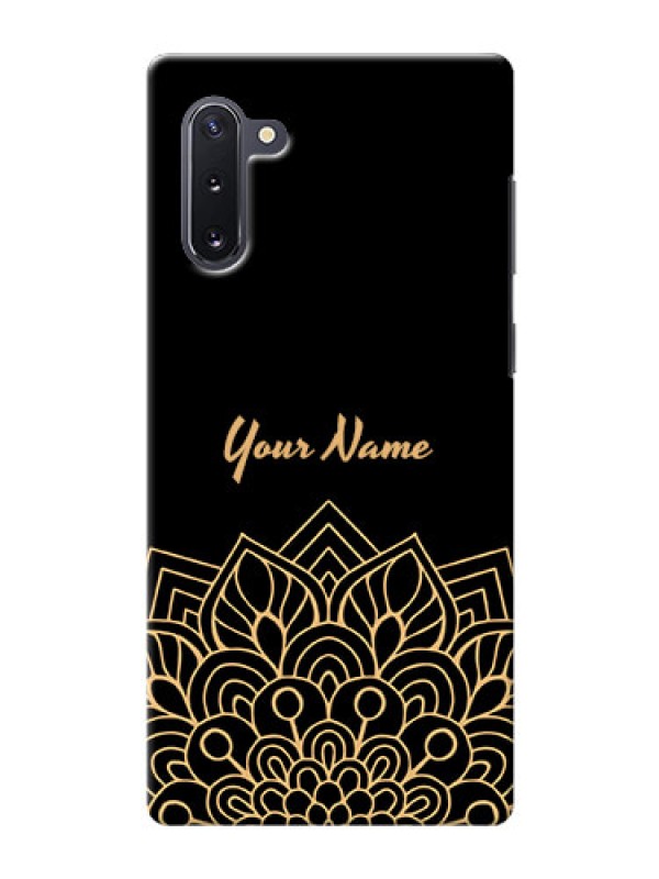 Custom Galaxy Note 10 Back Covers: Golden mandala Design