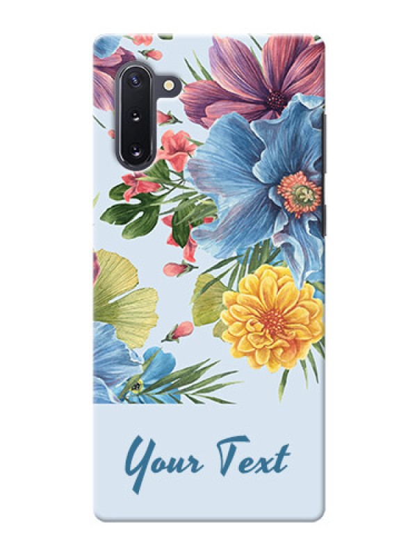 Custom Galaxy Note 10 Custom Phone Cases: Stunning Watercolored Flowers Painting Design